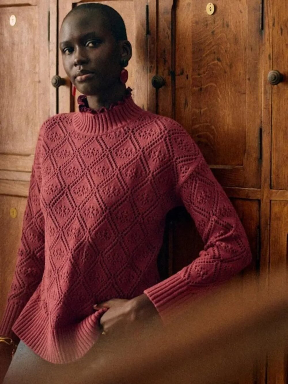 ✨ Sézane Laurie Jumper Rosewood NWT Size 12 ✨